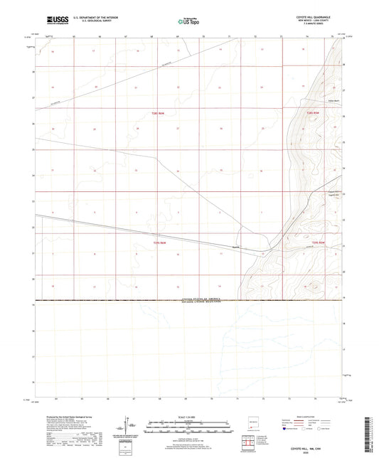 Coyote Hill New Mexico US Topo Map Image