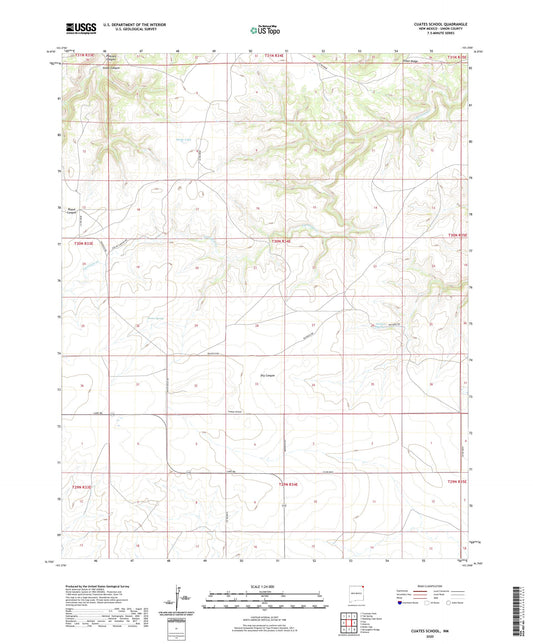 Cuates School New Mexico US Topo Map Image