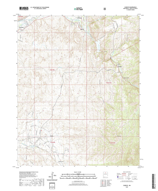 Cundiyo New Mexico US Topo Map Image