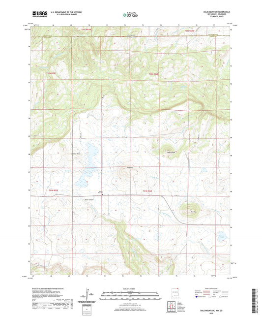 Dale Mountain New Mexico US Topo Map Image