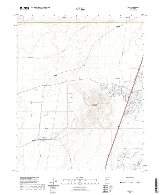 Dalies New Mexico US Topo Map Image