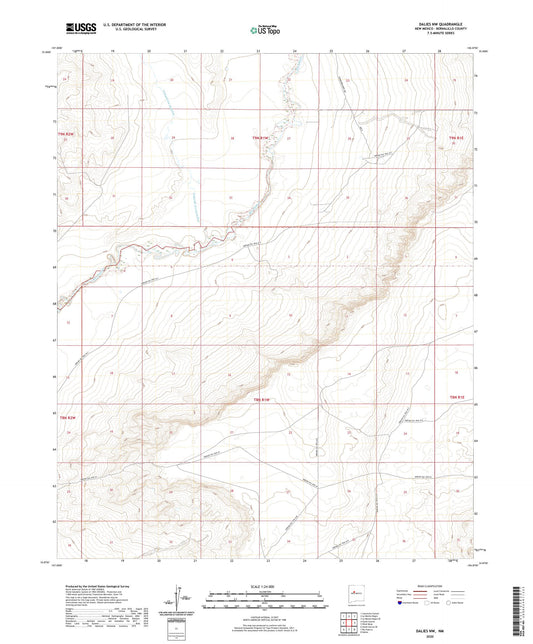 Dalies NW New Mexico US Topo Map Image