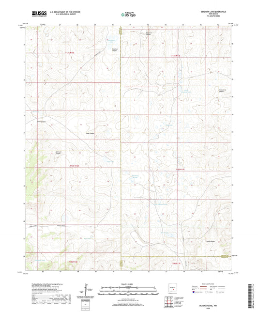 Deadman Lake New Mexico US Topo Map Image