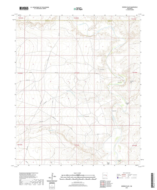 Deering Place New Mexico US Topo Map Image