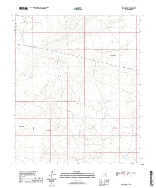 Derrick Draw New Mexico US Topo Map Image