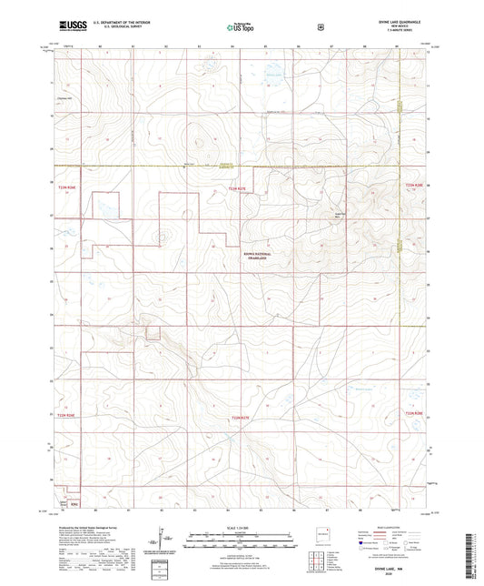 Divine Lake New Mexico US Topo Map Image