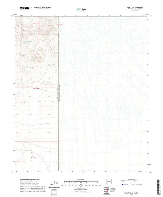 Double Wells New Mexico US Topo Map Image