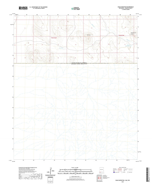 Eagle Mountain New Mexico US Topo Map Image