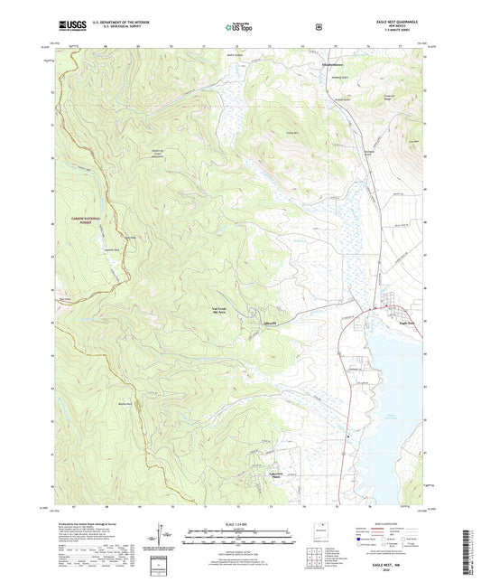 Eagle Nest New Mexico US Topo Map Image