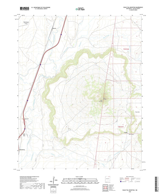 Eagle Tail Mountain New Mexico US Topo Map Image