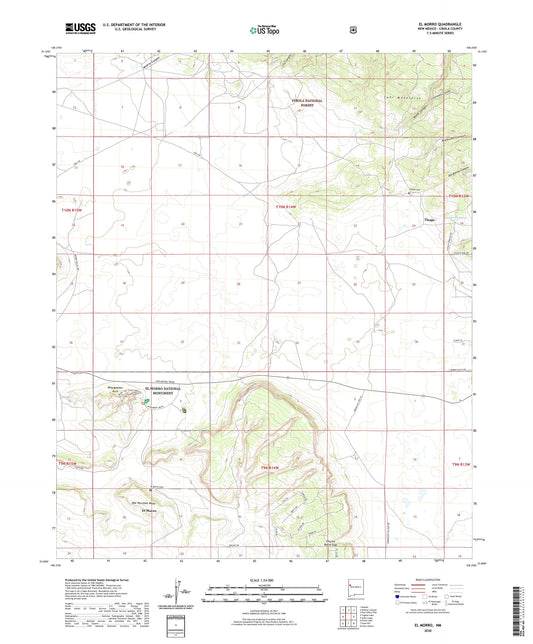 El Morro New Mexico US Topo Map Image