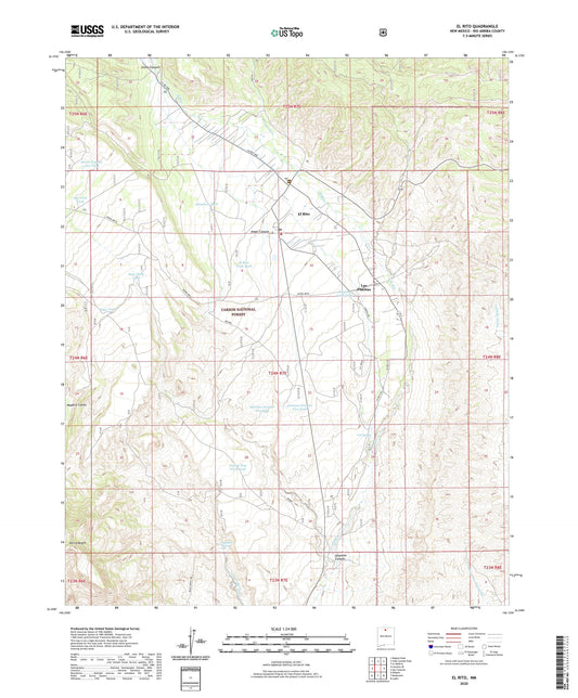 El Rito New Mexico US Topo Map Image