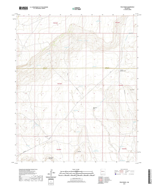 Field Ranch New Mexico US Topo Map Image