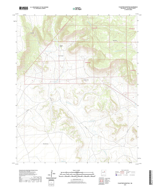 Flagstone Mountain New Mexico US Topo Map Image