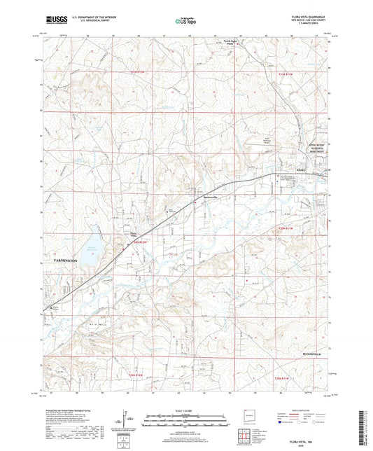 Flora Vista New Mexico US Topo Map Image