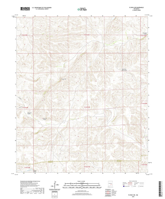 Flying H NE New Mexico US Topo Map Image