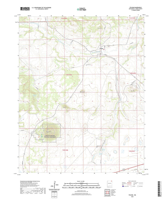Folsom New Mexico US Topo Map Image