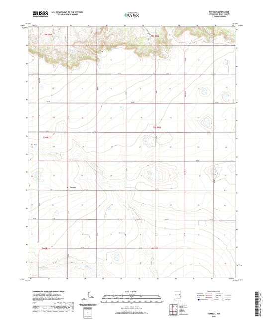 Forrest New Mexico US Topo Map Image