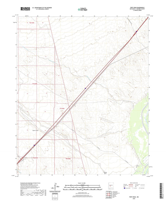Fort Craig New Mexico US Topo Map Image