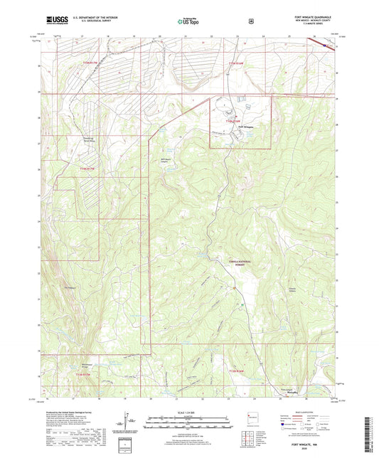 Fort Wingate New Mexico US Topo Map Image