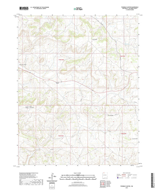 Fourmile Canyon New Mexico US Topo Map Image