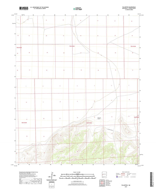 Fullerton New Mexico US Topo Map Image