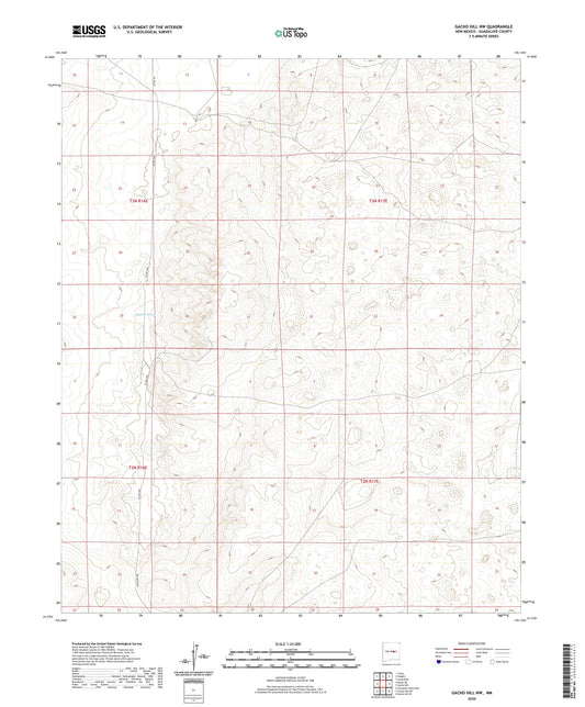 Gacho Hill NW New Mexico US Topo Map Image