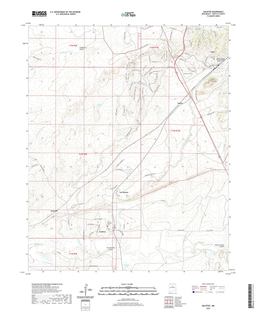Galisteo New Mexico US Topo Map Image