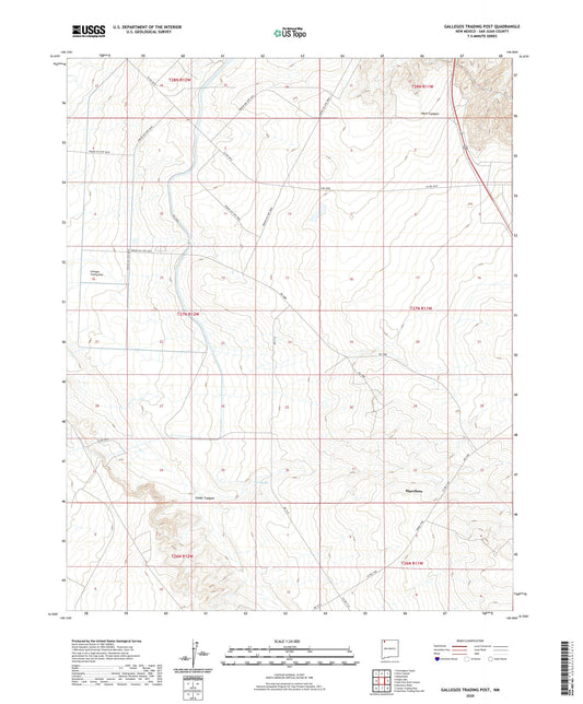 Gallegos Trading Post New Mexico US Topo Map Image