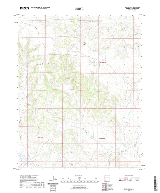 Garcia Creek New Mexico US Topo Map Image