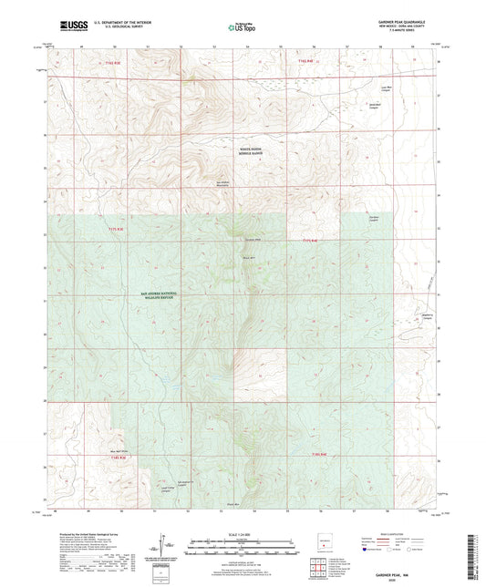 Gardner Peak New Mexico US Topo Map Image