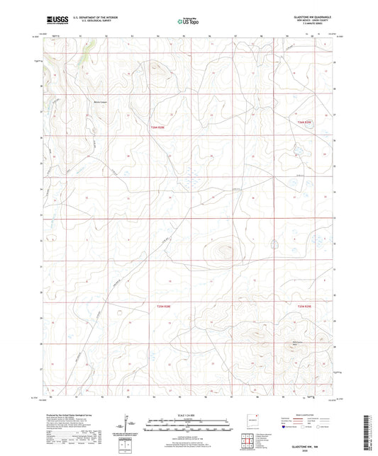 Gladstone NW New Mexico US Topo Map Image