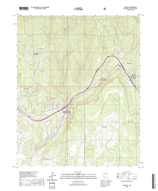 Glorieta New Mexico US Topo Map Image