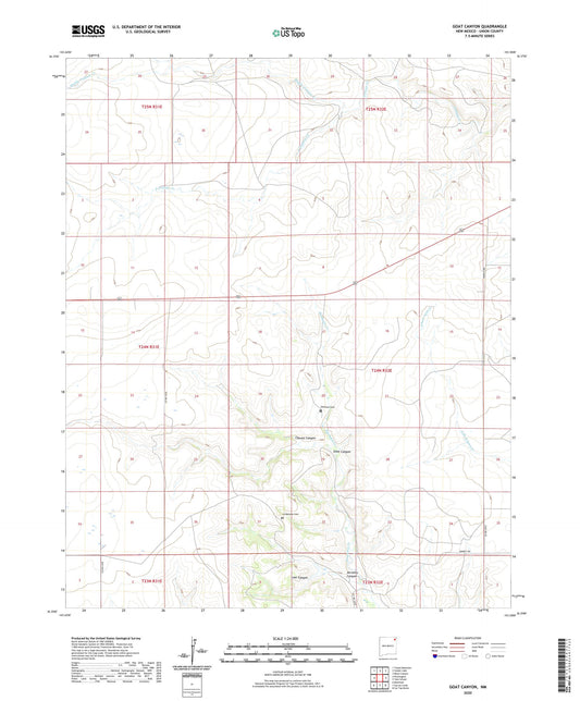 Goat Canyon New Mexico US Topo Map Image