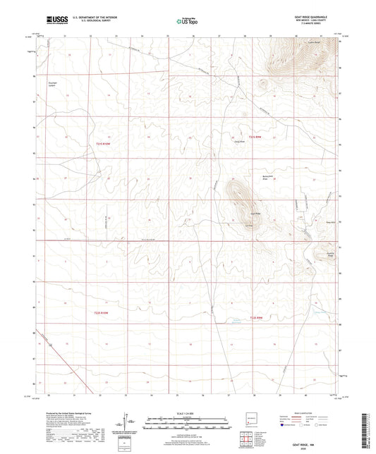 Goat Ridge New Mexico US Topo Map Image