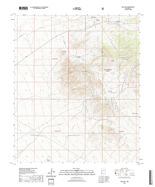 Gold Hill New Mexico US Topo Map Image