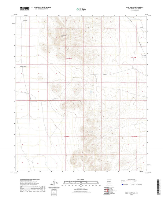 Good Sight Peak New Mexico US Topo Map Image