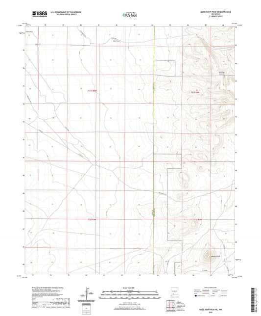 Good Sight Peak NE New Mexico US Topo Map Image