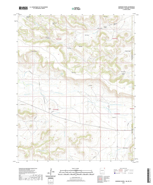 Goodson School New Mexico US Topo Map Image