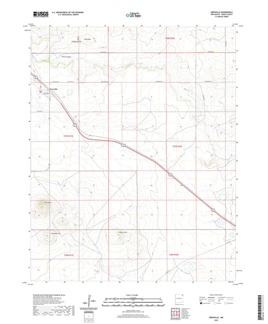Grenville New Mexico US Topo Map Image