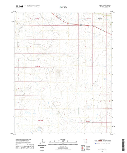 Grenville SW New Mexico US Topo Map Image