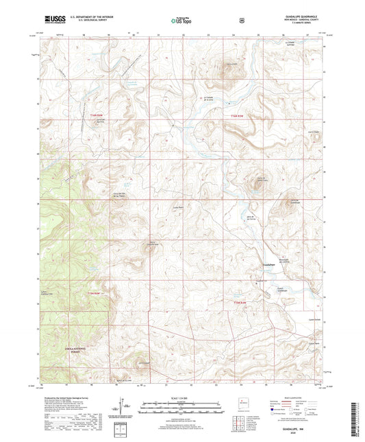 Guadalupe New Mexico US Topo Map Image
