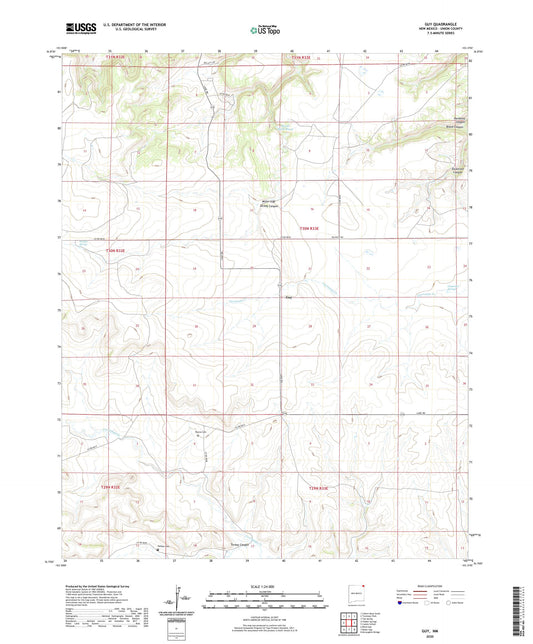Guy New Mexico US Topo Map Image