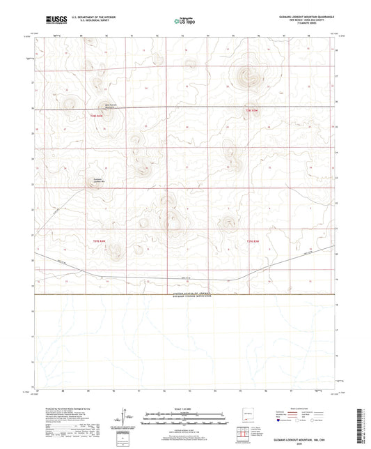 Guzmans Lookout Mountain New Mexico US Topo Map Image