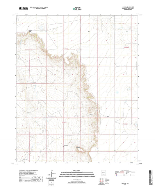 Hassell New Mexico US Topo Map Image