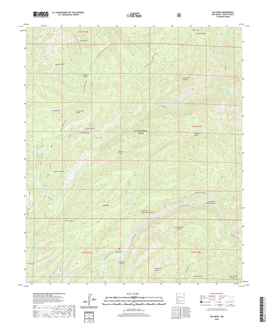 Hay Mesa New Mexico US Topo Map Image