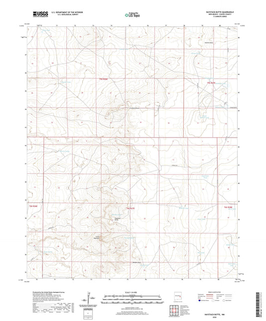 Haystack Butte New Mexico US Topo Map Image