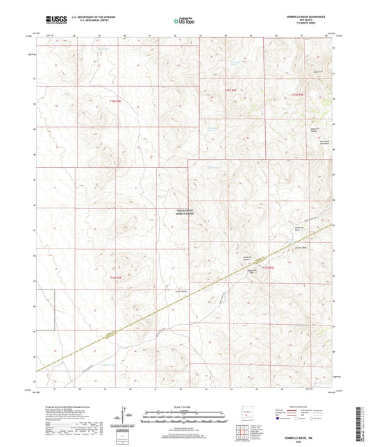 Hembrillo Basin New Mexico US Topo Map Image