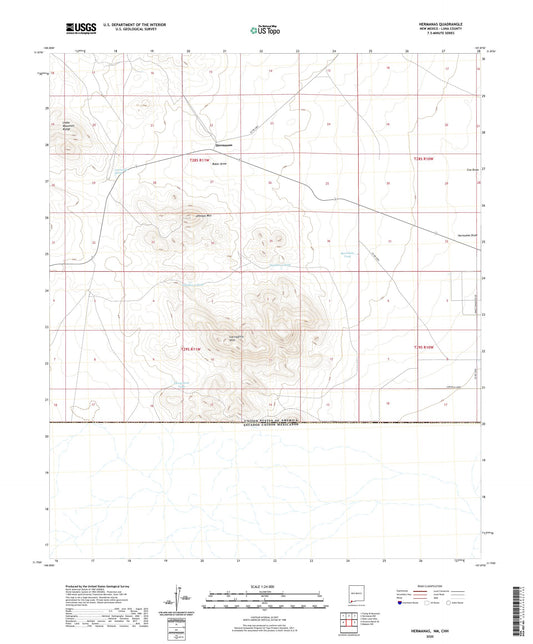 Hermanas New Mexico US Topo Map Image