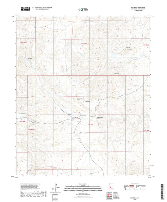Hillsboro New Mexico US Topo Map Image